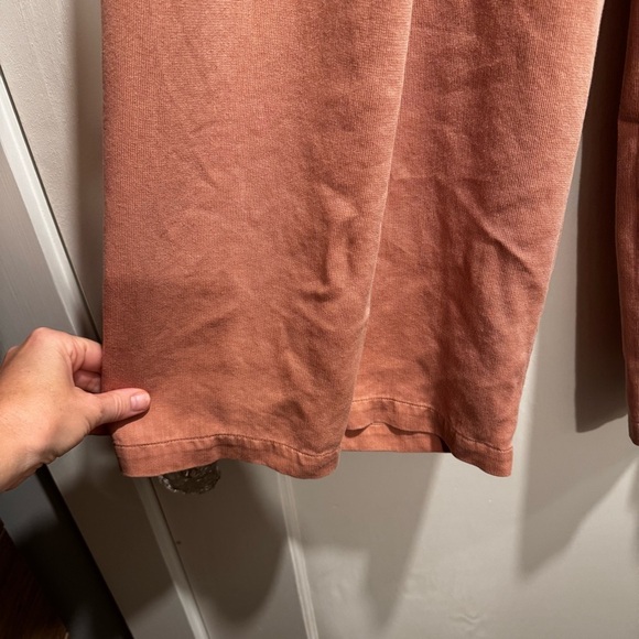 Eileen Fisher Wide Leg Cropped Palazzo Pants Pink Small Gaucho Lagenlook Travel - Picture 4 of 11